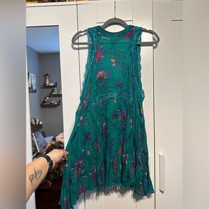 Free People green slip dress